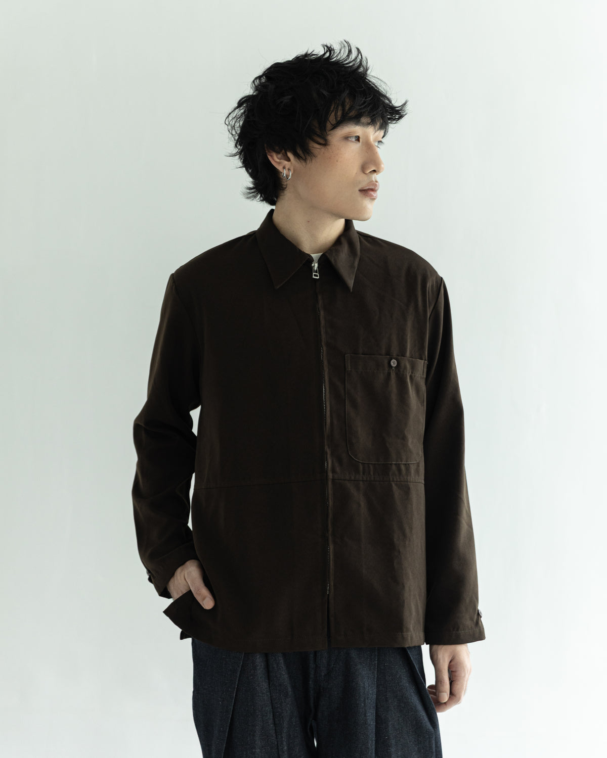 Booze Brown Full Zip